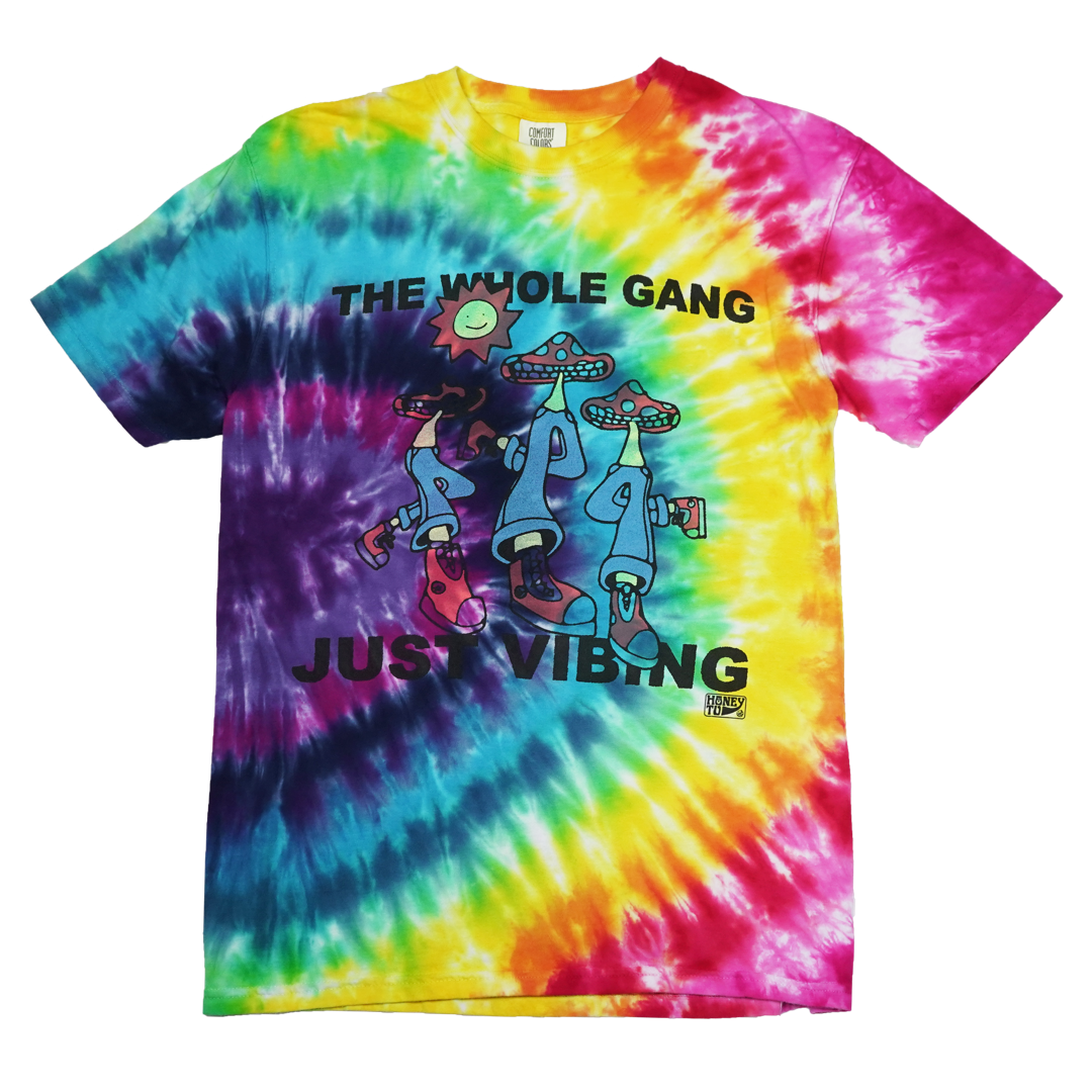 VIBING TIE-DYE TEE - 17 - M