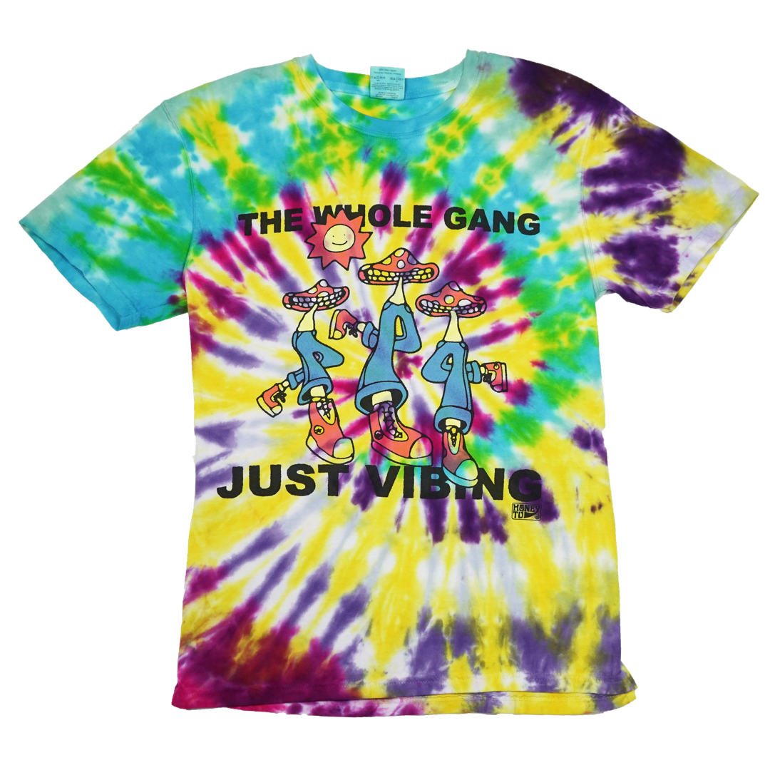 VIBING TIE-DYE TEE - 18 - M