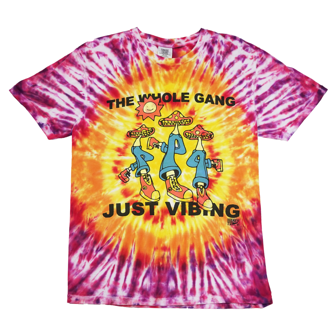 VIBING TIE-DYE TEE - 19 - M