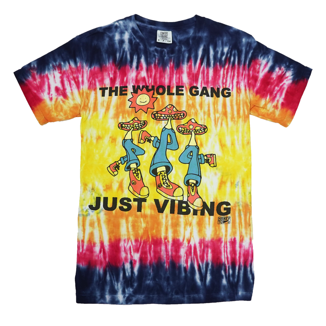 VIBING TIE-DYE TEE - 2 - S