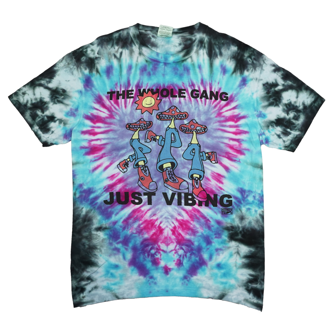 VIBING TIE-DYE TEE - 20 - L