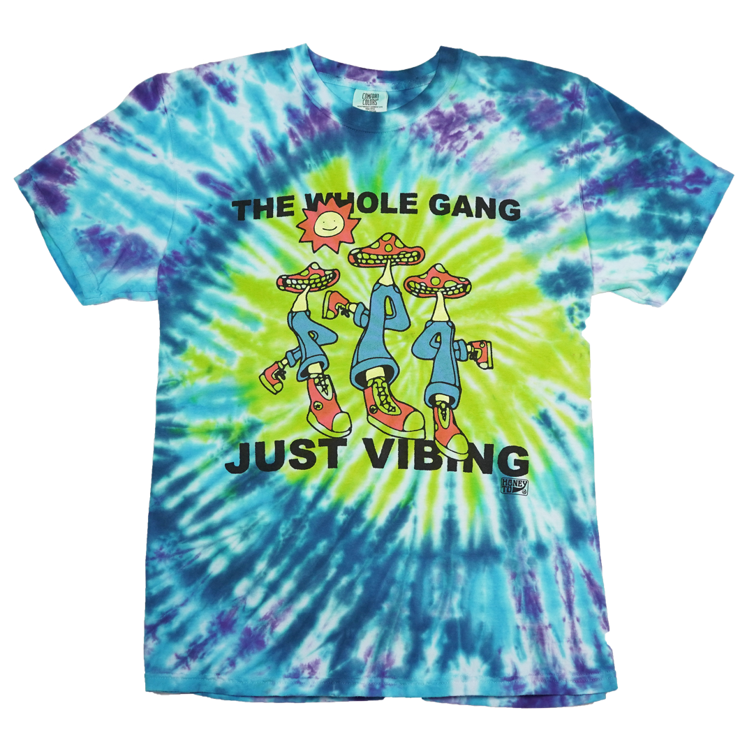 VIBING TIE-DYE TEE - 21 - L