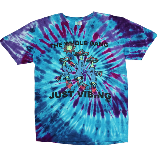 VIBING TIE-DYE TEE - 22 - L