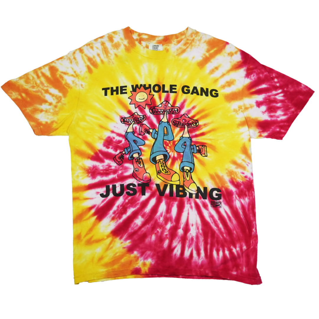 VIBING TIE-DYE TEE - 24 - L