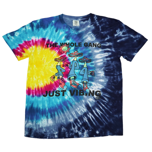 VIBING TIE-DYE TEE - 25 - L