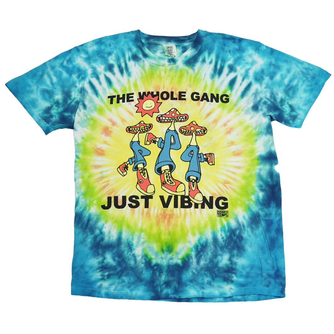 VIBING TIE-DYE TEE - 26 - L