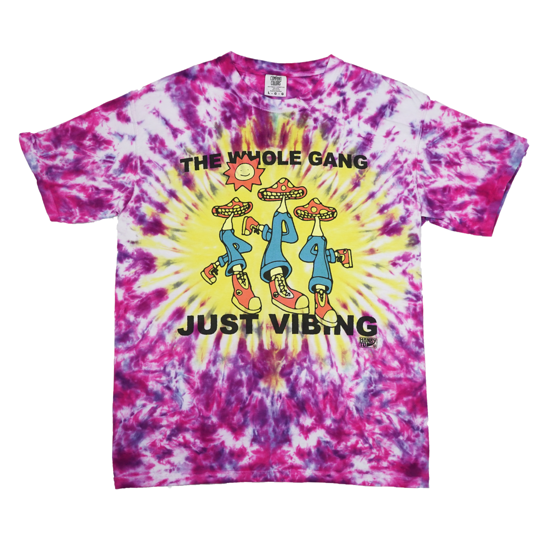 VIBING TIE-DYE TEE - 27 - L