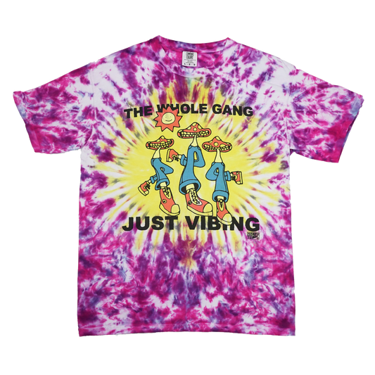 VIBING TIE-DYE TEE - 27 - L