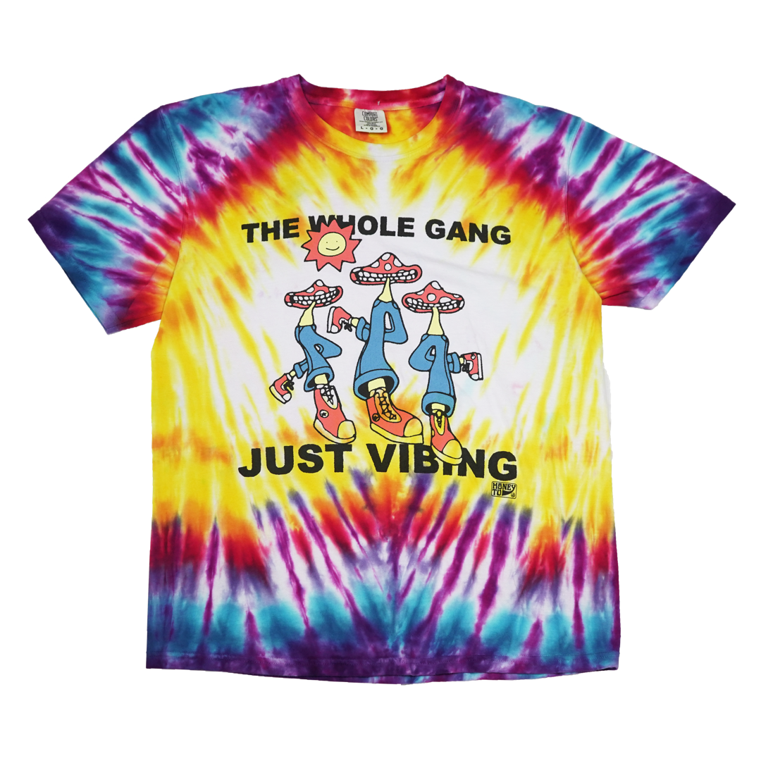 VIBING TIE-DYE TEE - 28 - L