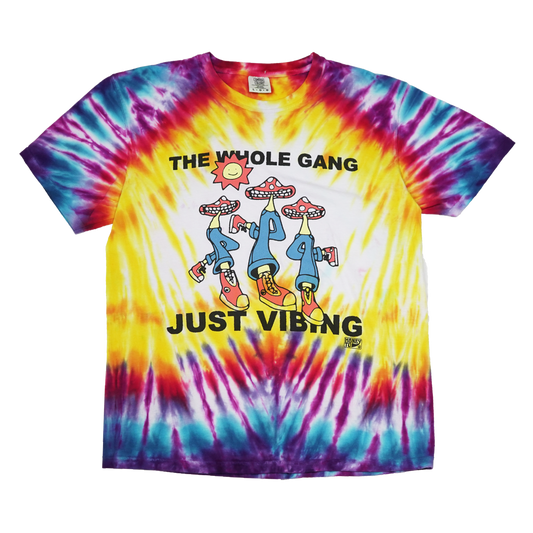 VIBING TIE-DYE TEE - 28 - L