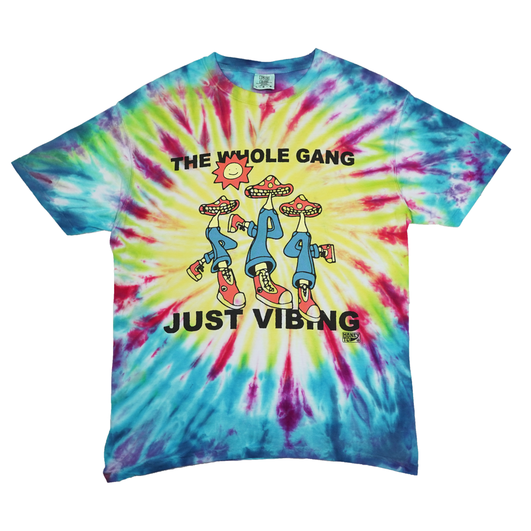VIBING TIE-DYE TEE - 29 - L