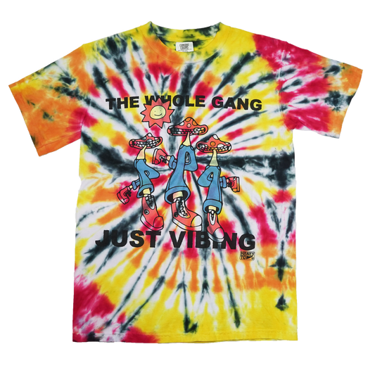 VIBING TIE-DYE TEE - 3 - S