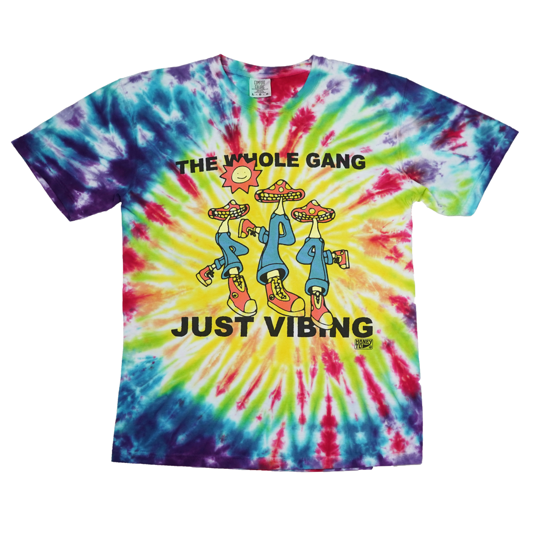 VIBING TIE-DYE TEE - 30 - L