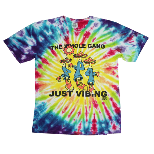VIBING TIE-DYE TEE - 30 - L