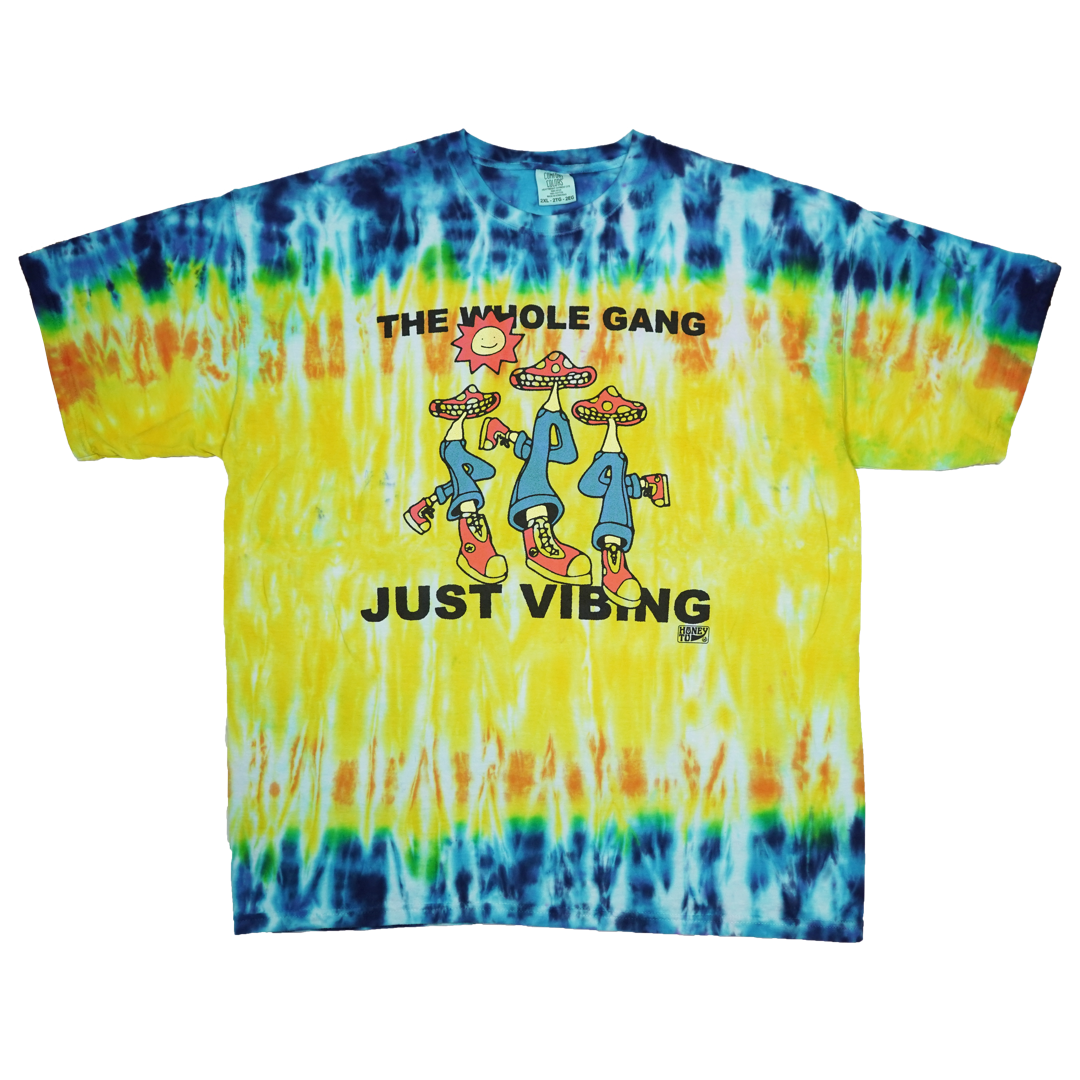 VIBING TIE-DYE TEE - 32 - 2XL