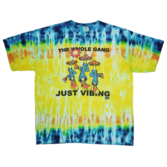 VIBING TIE-DYE TEE - 32 - 2XL