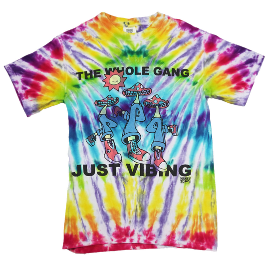 VIBING TIE-DYE TEE - 4 - S