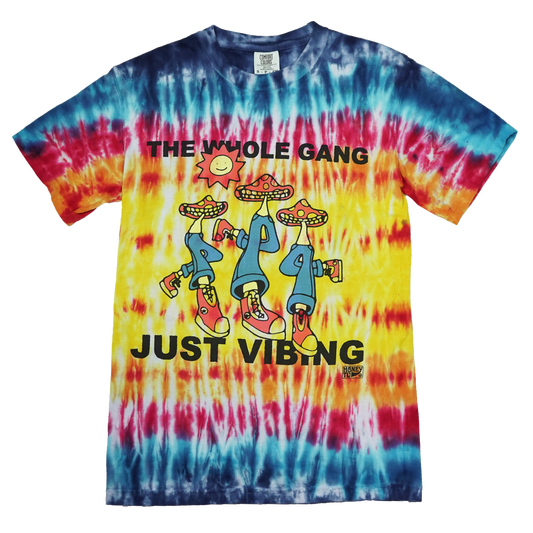 VIBING TIE-DYE TEE - 5 - S
