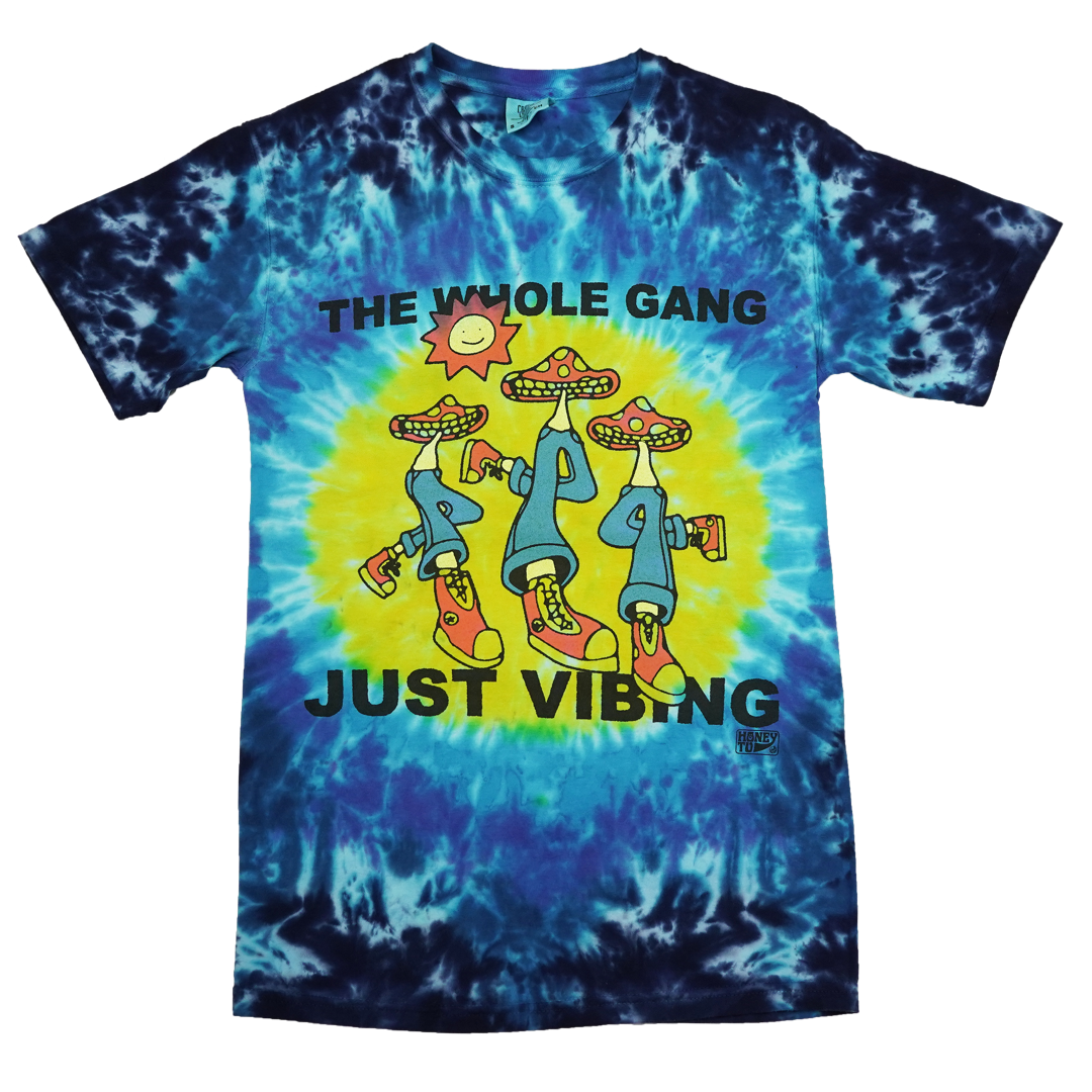 VIBING TIE-DYE TEE - 6 - S