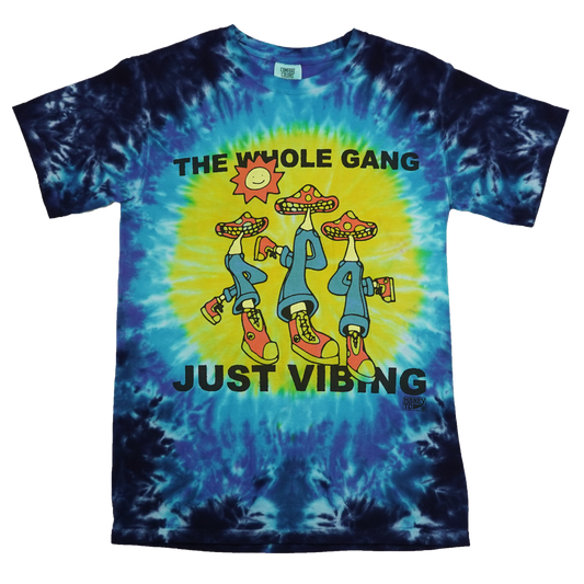 VIBING TIE-DYE TEE - 7 - S