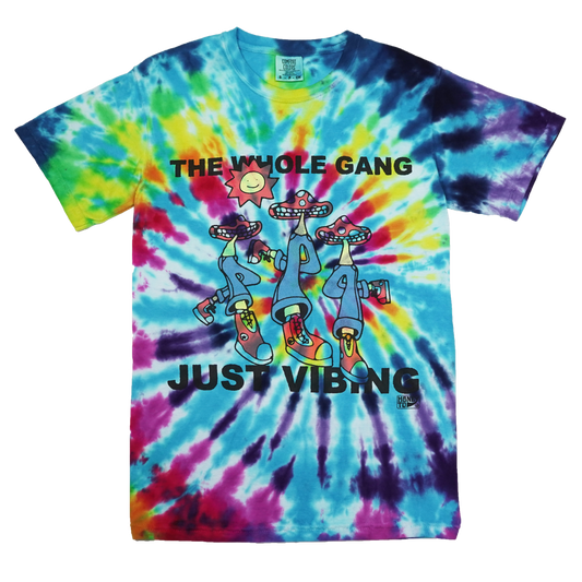 VIBING TIE-DYE TEE - 8 - S