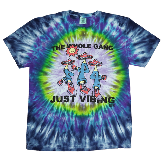 VIBING TIE-DYE TEE - 23 - L
